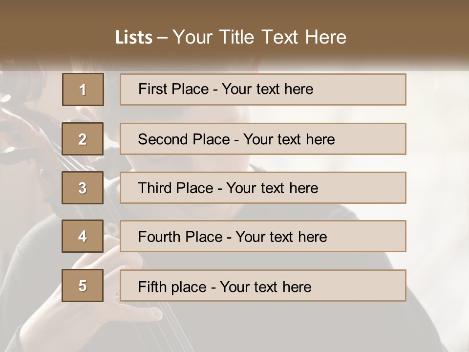 A Young Boy Playing A Violin In Front Of A Window PowerPoint Template