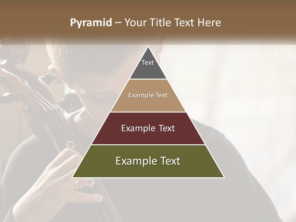 A Young Boy Playing A Violin In Front Of A Window PowerPoint Template