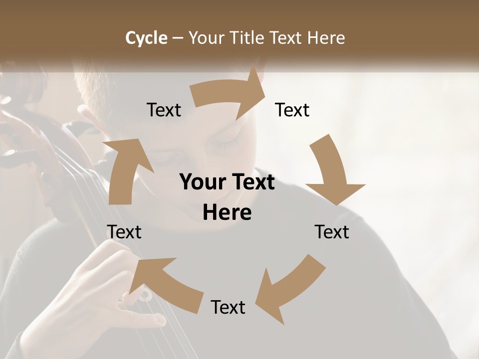 A Young Boy Playing A Violin In Front Of A Window PowerPoint Template