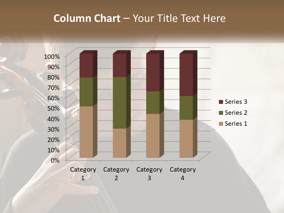 A Young Boy Playing A Violin In Front Of A Window PowerPoint Template