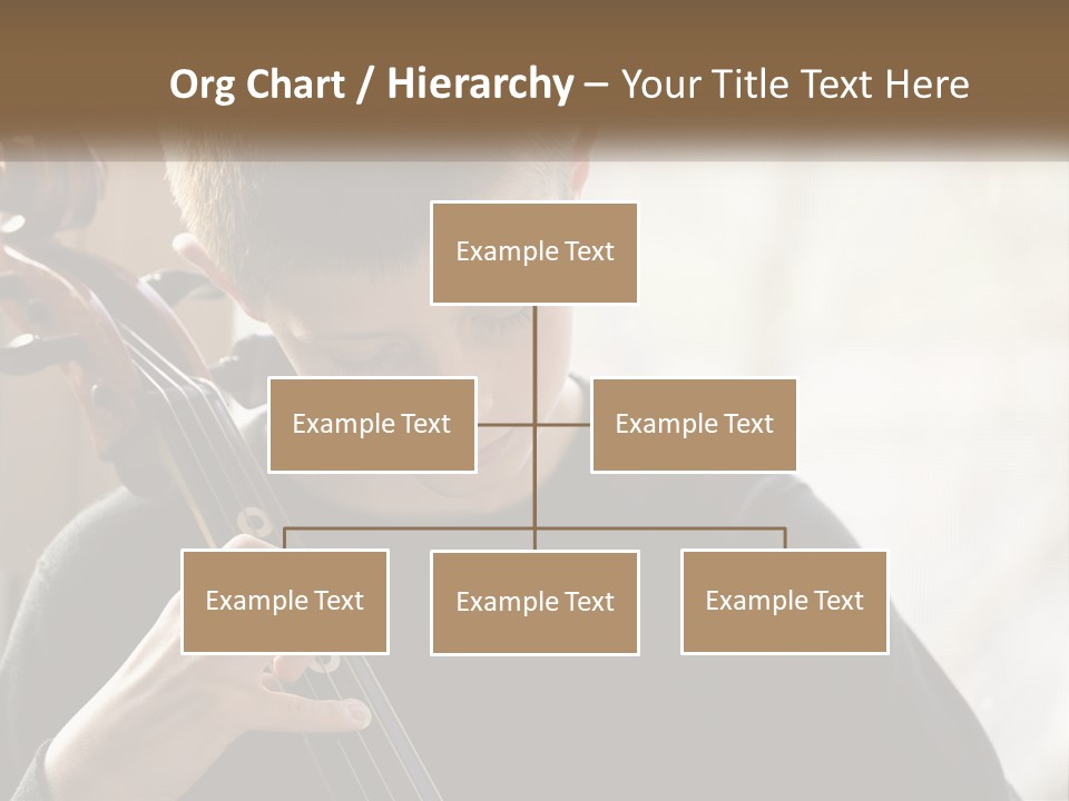 A Young Boy Playing A Violin In Front Of A Window PowerPoint Template