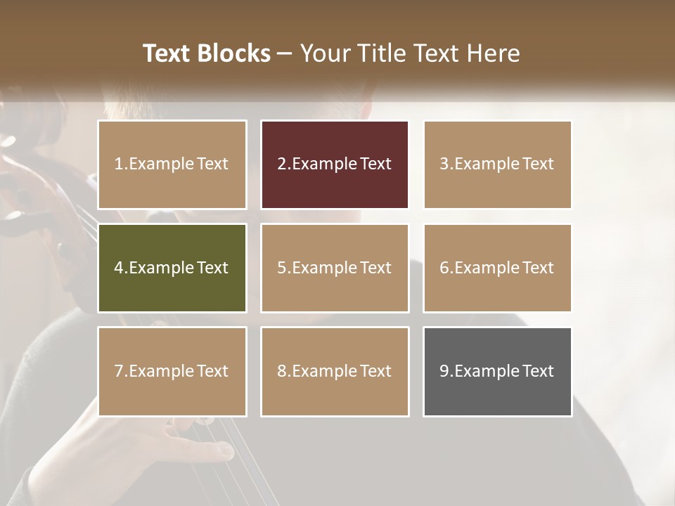 A Young Boy Playing A Violin In Front Of A Window PowerPoint Template