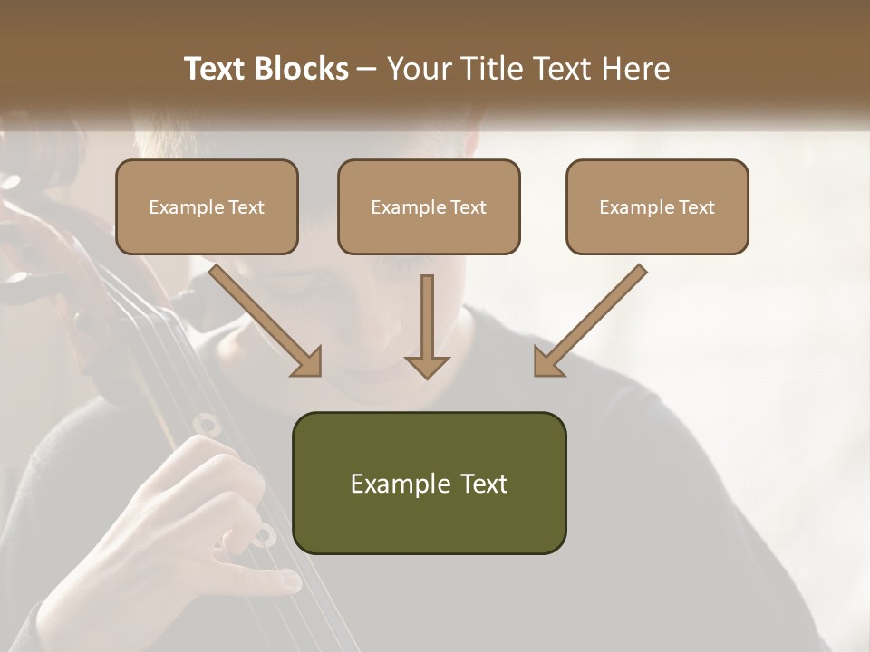 A Young Boy Playing A Violin In Front Of A Window PowerPoint Template