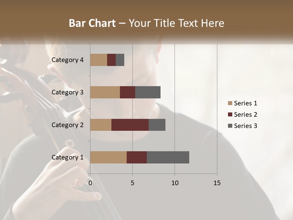 A Young Boy Playing A Violin In Front Of A Window PowerPoint Template