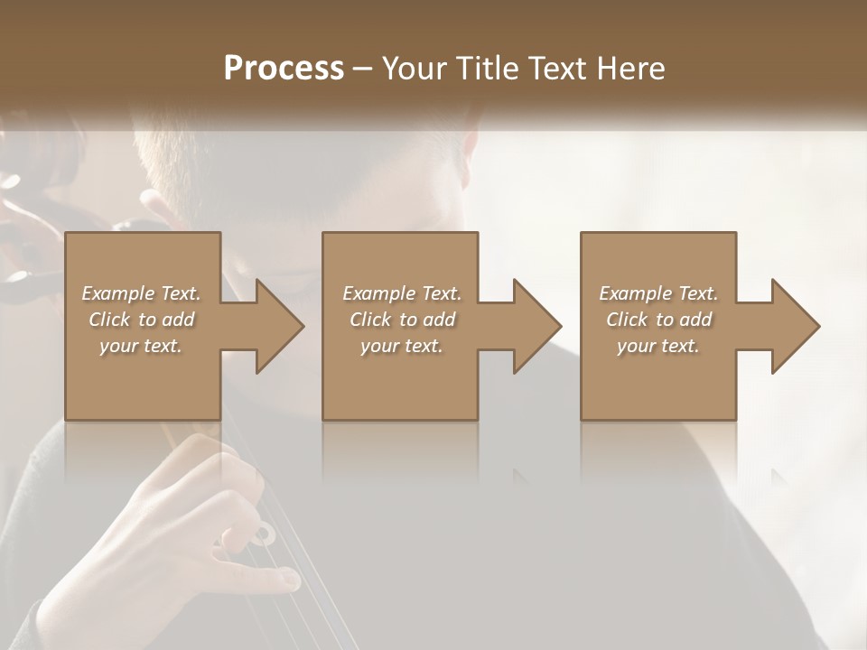 A Young Boy Playing A Violin In Front Of A Window PowerPoint Template