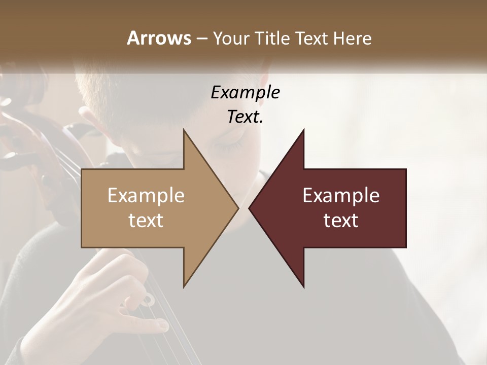 A Young Boy Playing A Violin In Front Of A Window PowerPoint Template