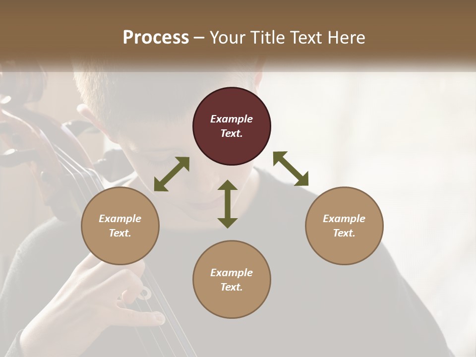 A Young Boy Playing A Violin In Front Of A Window PowerPoint Template
