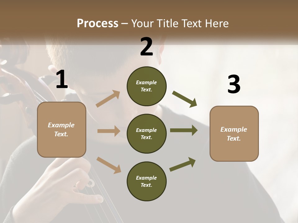 A Young Boy Playing A Violin In Front Of A Window PowerPoint Template