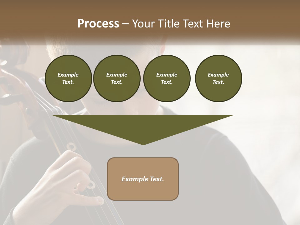 A Young Boy Playing A Violin In Front Of A Window PowerPoint Template