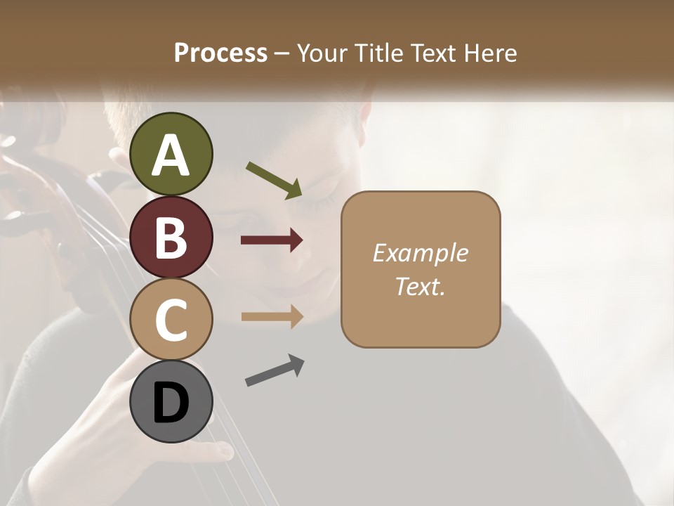 A Young Boy Playing A Violin In Front Of A Window PowerPoint Template