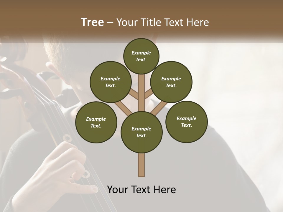 A Young Boy Playing A Violin In Front Of A Window PowerPoint Template