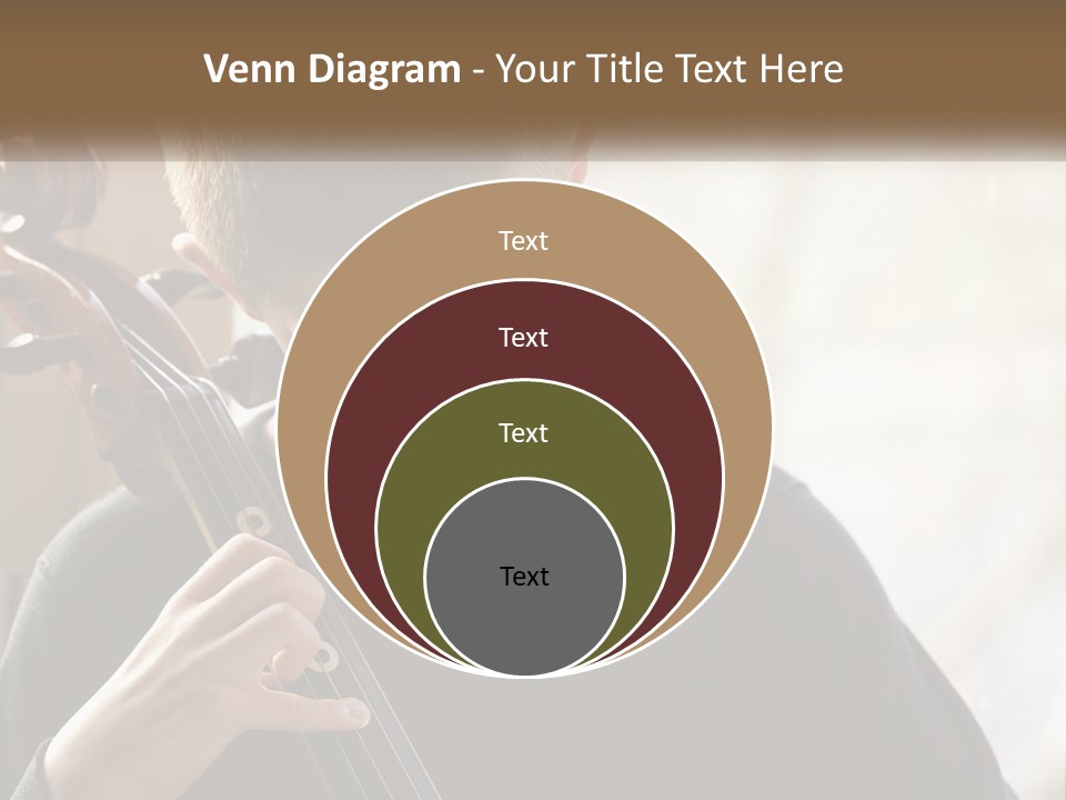 A Young Boy Playing A Violin In Front Of A Window PowerPoint Template