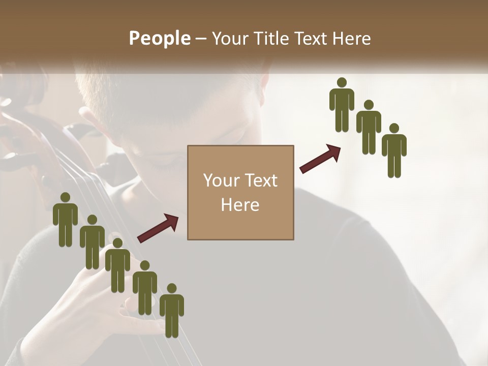 A Young Boy Playing A Violin In Front Of A Window PowerPoint Template