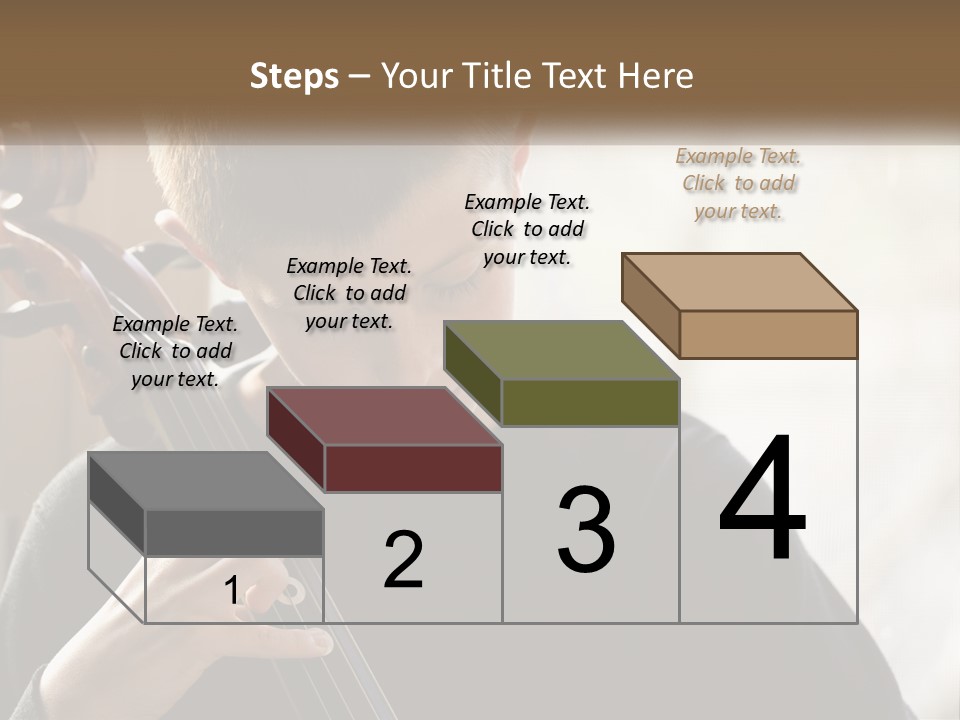 A Young Boy Playing A Violin In Front Of A Window PowerPoint Template