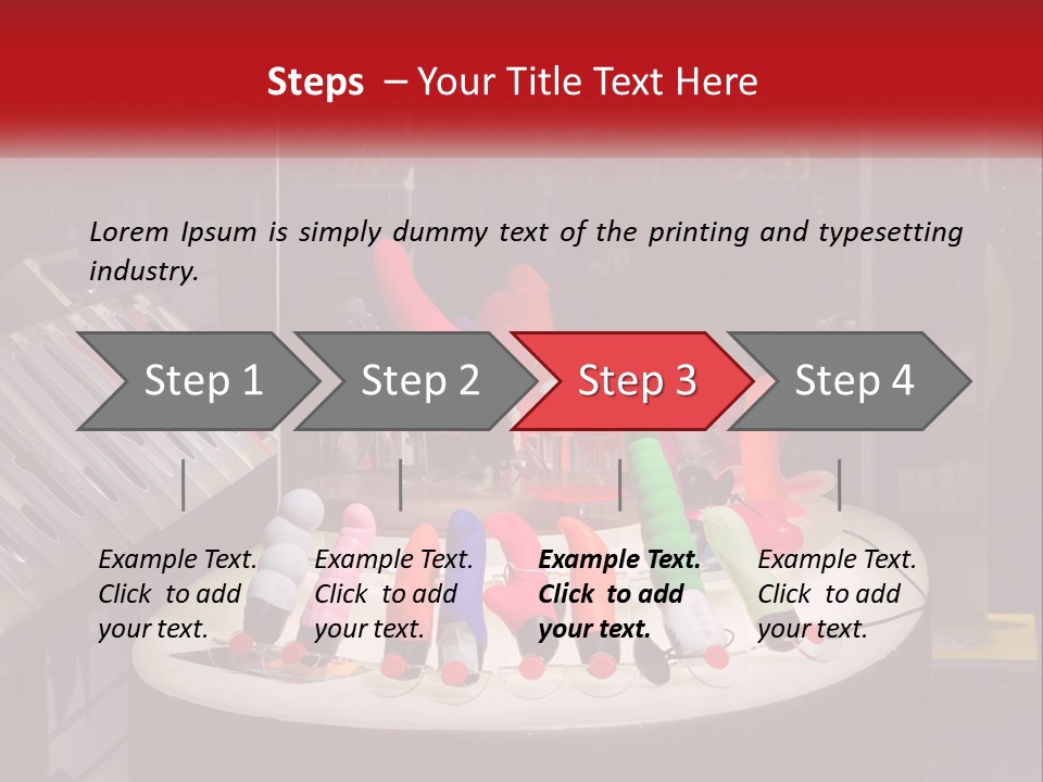 A Display Case Filled With Lots Of Different Colored Items PowerPoint Template