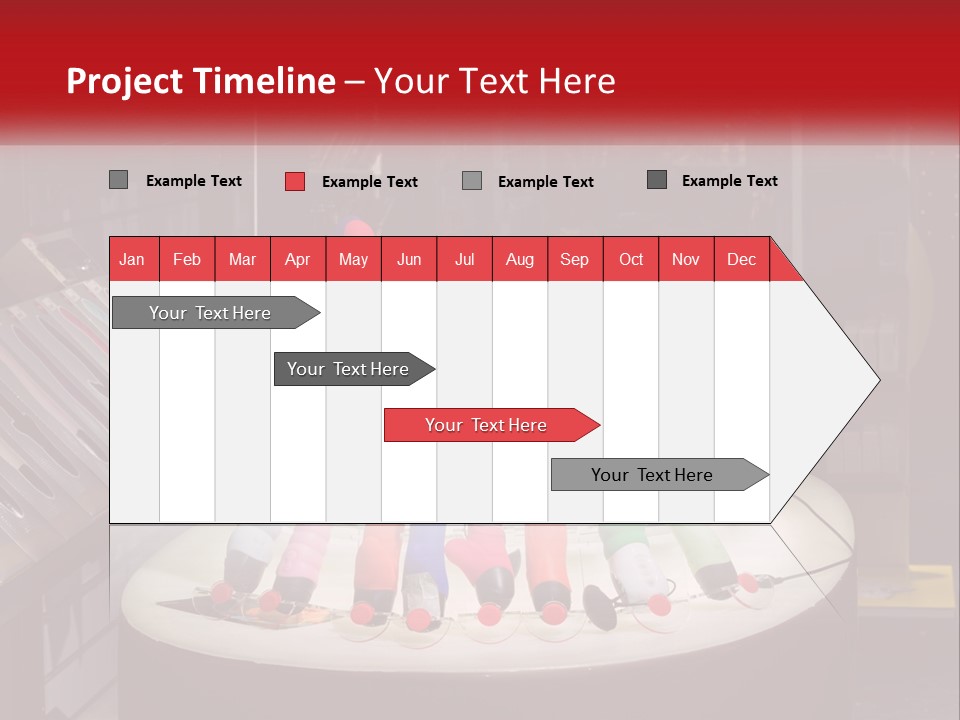 A Display Case Filled With Lots Of Different Colored Items PowerPoint Template
