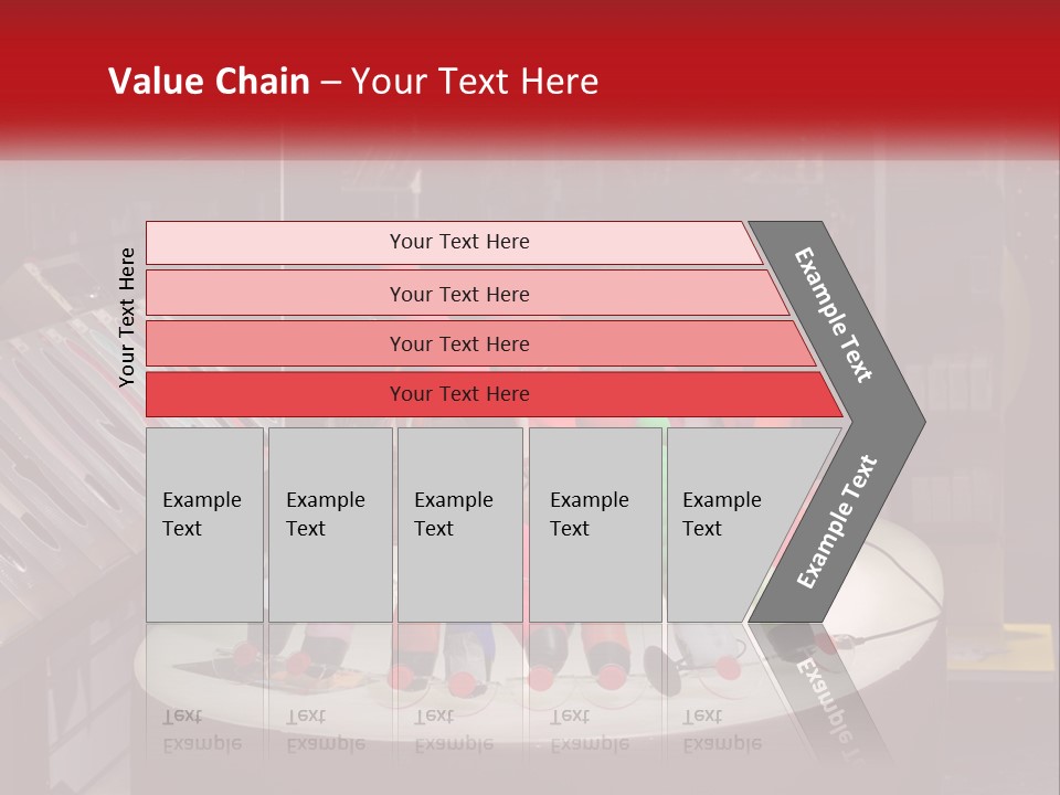 A Display Case Filled With Lots Of Different Colored Items PowerPoint Template