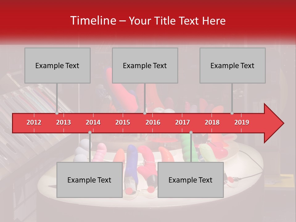 A Display Case Filled With Lots Of Different Colored Items PowerPoint Template