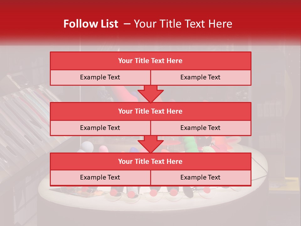 A Display Case Filled With Lots Of Different Colored Items PowerPoint Template