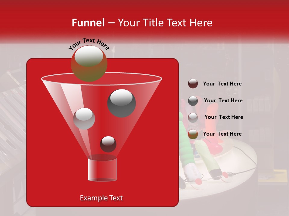 A Display Case Filled With Lots Of Different Colored Items PowerPoint Template