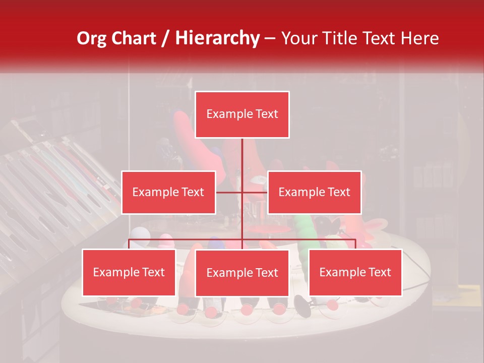 A Display Case Filled With Lots Of Different Colored Items PowerPoint Template