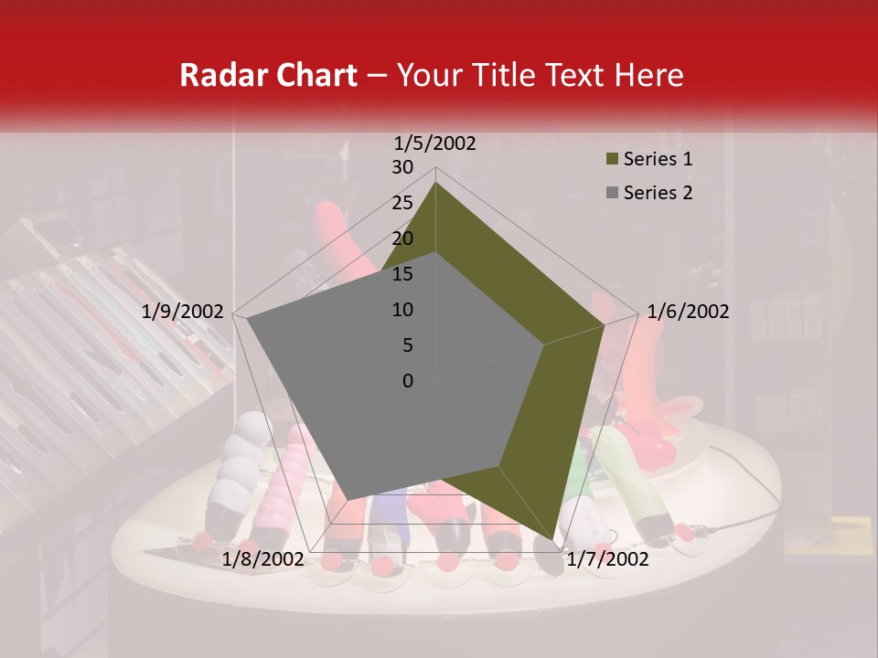 A Display Case Filled With Lots Of Different Colored Items PowerPoint Template