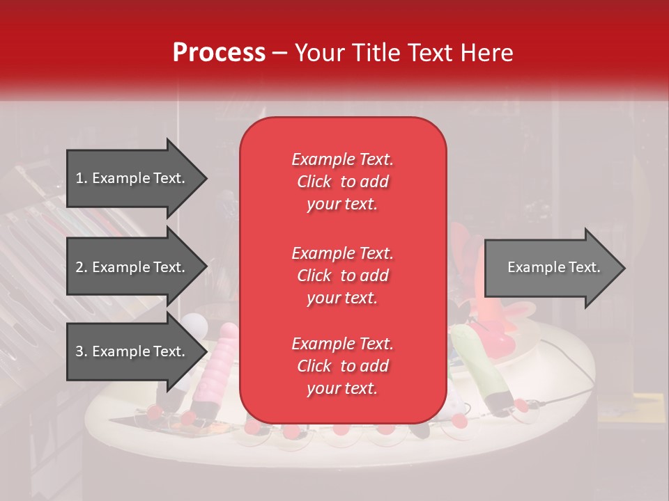 A Display Case Filled With Lots Of Different Colored Items PowerPoint Template