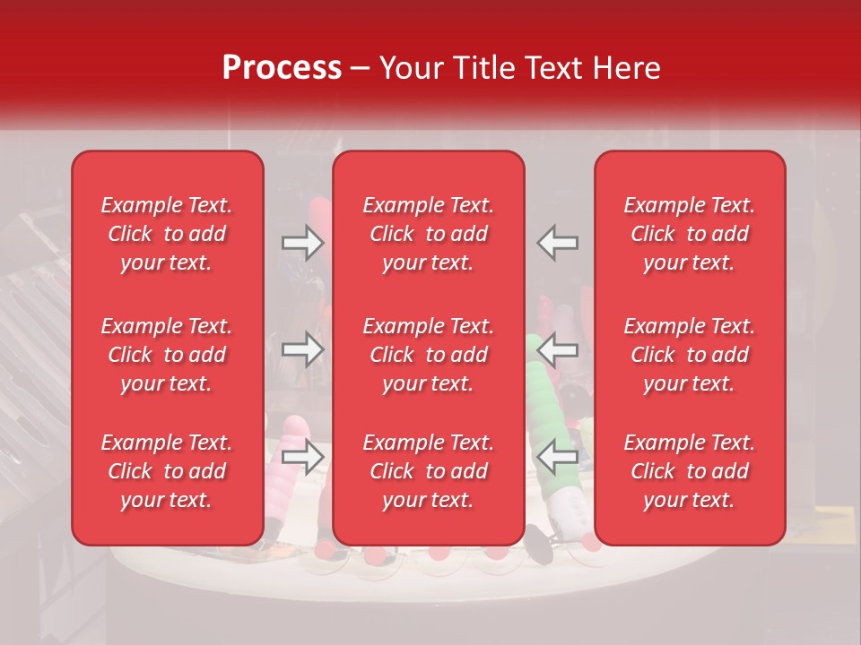 A Display Case Filled With Lots Of Different Colored Items PowerPoint Template