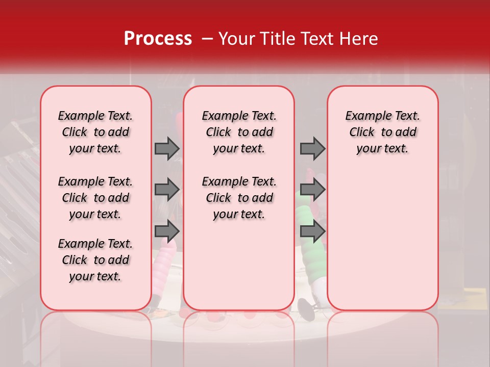 A Display Case Filled With Lots Of Different Colored Items PowerPoint Template