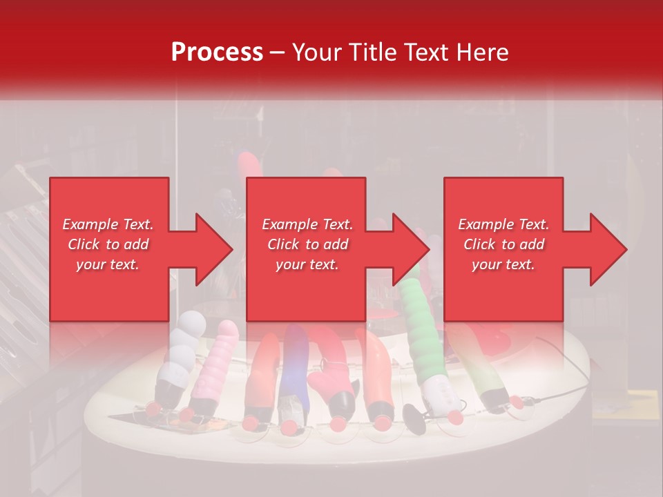 A Display Case Filled With Lots Of Different Colored Items PowerPoint Template