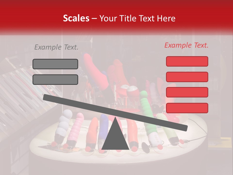 A Display Case Filled With Lots Of Different Colored Items PowerPoint Template