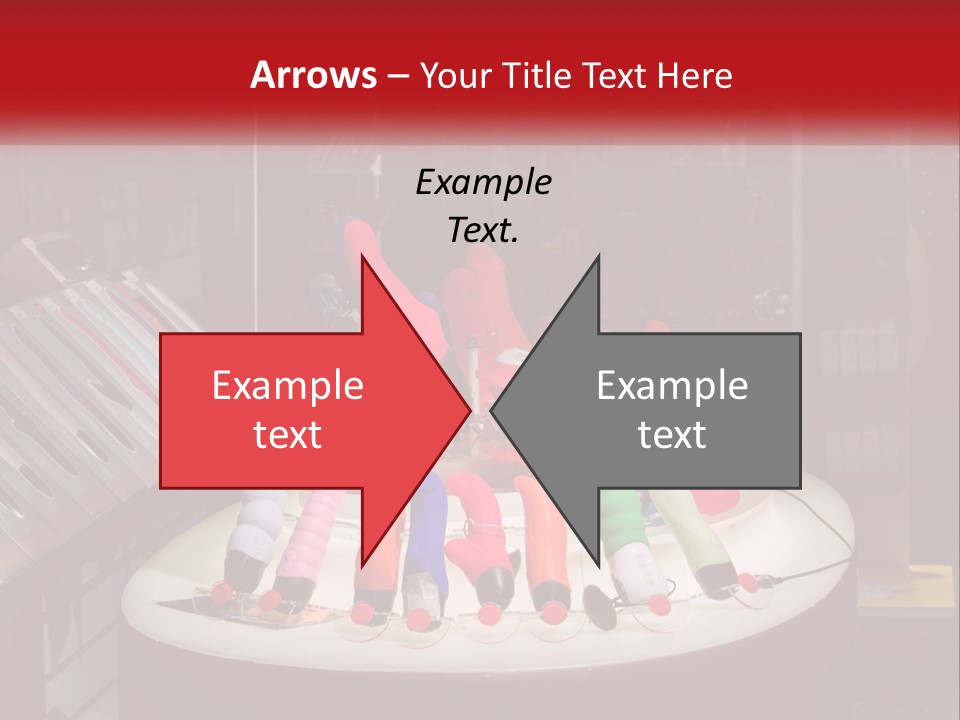 A Display Case Filled With Lots Of Different Colored Items PowerPoint Template