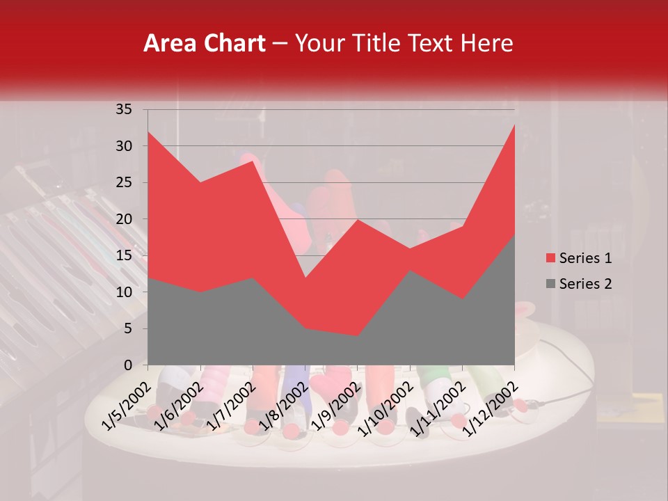 A Display Case Filled With Lots Of Different Colored Items PowerPoint Template