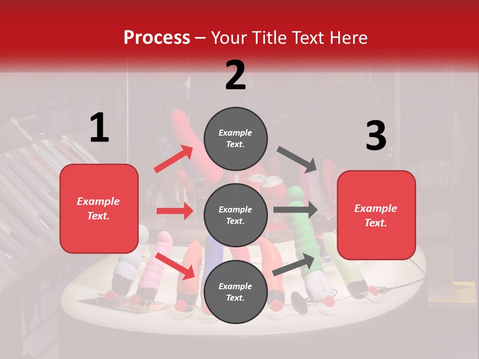 A Display Case Filled With Lots Of Different Colored Items PowerPoint Template