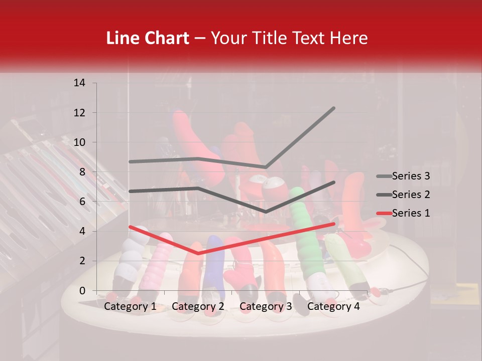 A Display Case Filled With Lots Of Different Colored Items PowerPoint Template