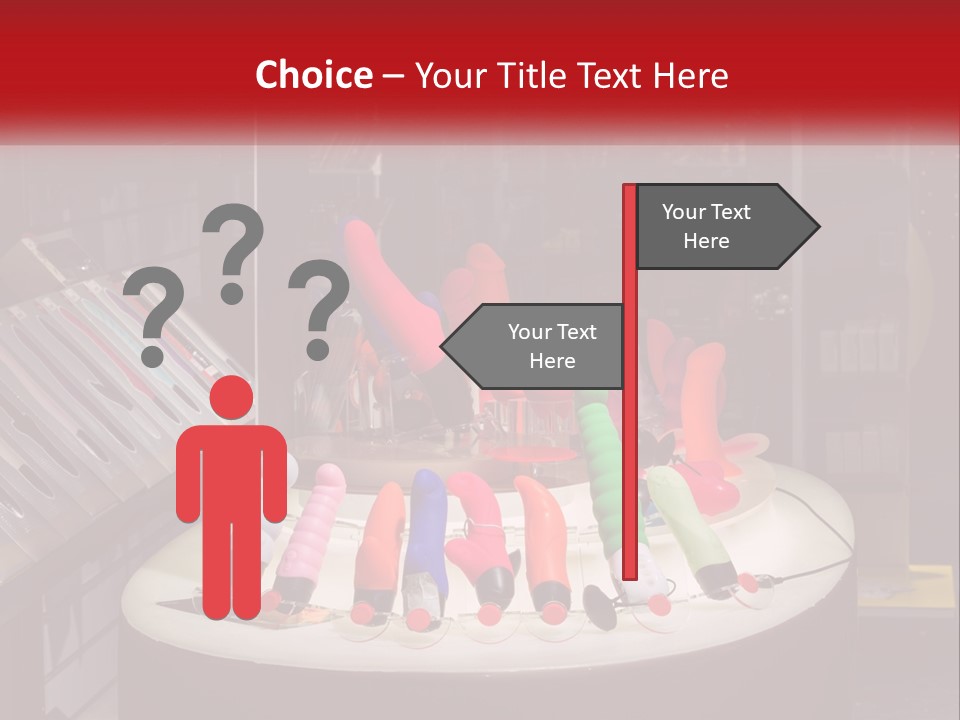 A Display Case Filled With Lots Of Different Colored Items PowerPoint Template