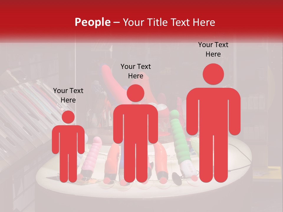 A Display Case Filled With Lots Of Different Colored Items PowerPoint Template