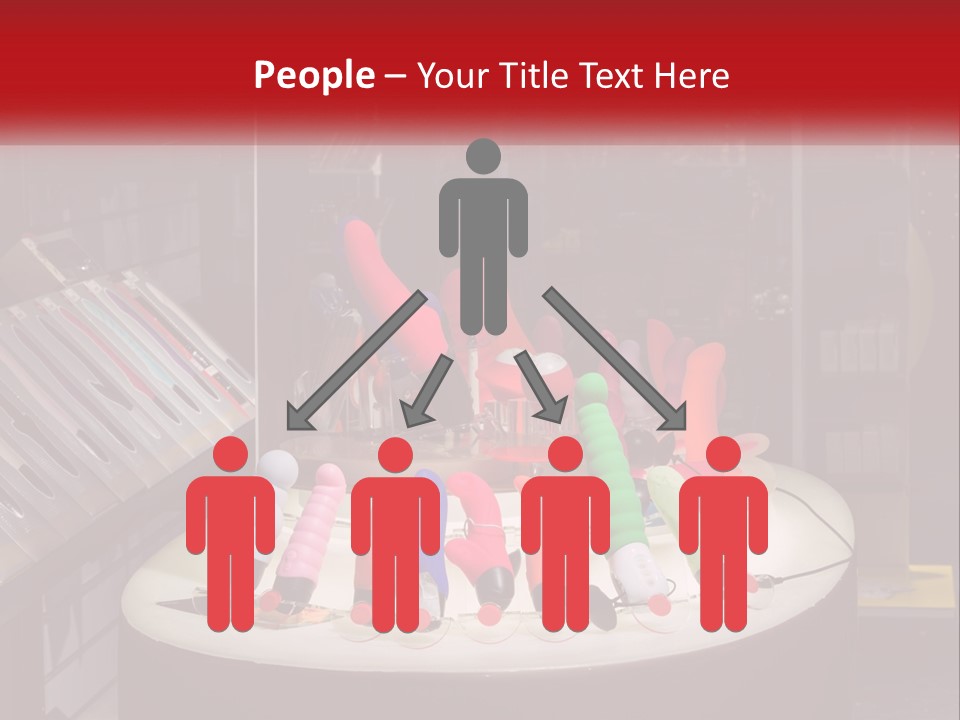 A Display Case Filled With Lots Of Different Colored Items PowerPoint Template