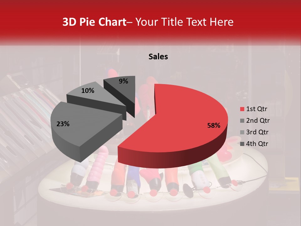 A Display Case Filled With Lots Of Different Colored Items PowerPoint Template