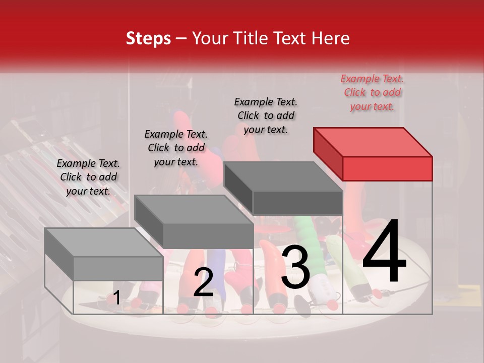 A Display Case Filled With Lots Of Different Colored Items PowerPoint Template