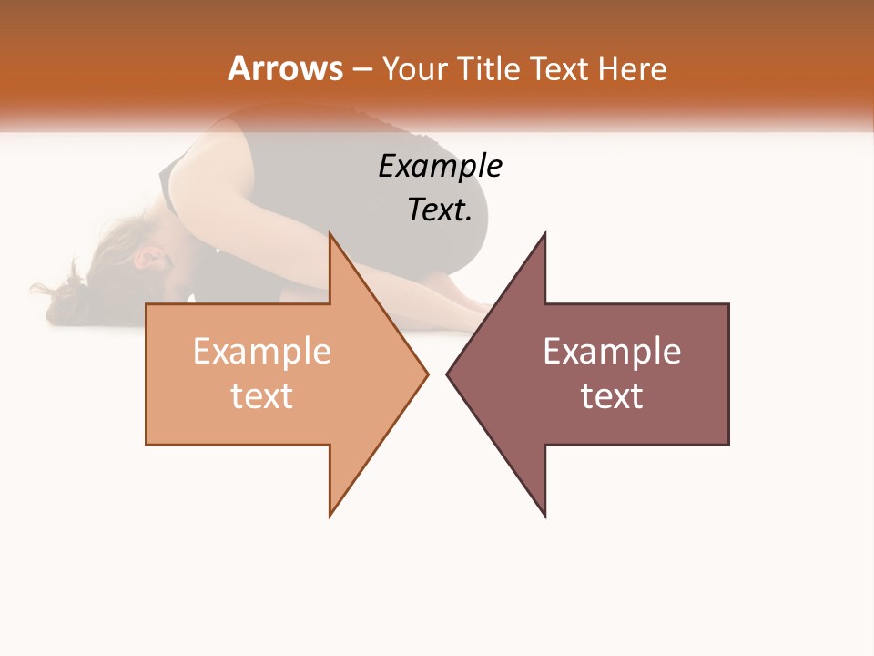 A Woman Is Doing A Yoga Pose On The Floor PowerPoint Template