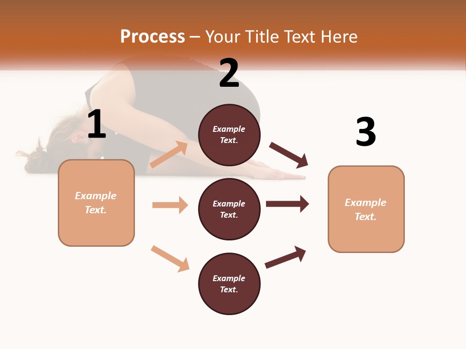 A Woman Is Doing A Yoga Pose On The Floor PowerPoint Template