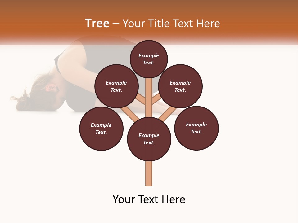 A Woman Is Doing A Yoga Pose On The Floor PowerPoint Template