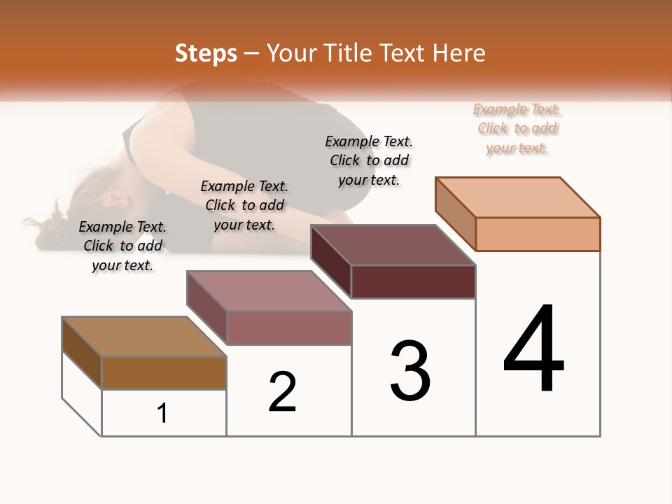 A Woman Is Doing A Yoga Pose On The Floor PowerPoint Template