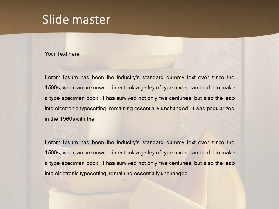 A Pile Of Cheese Powerpoint Presentation Template PowerPoint Template