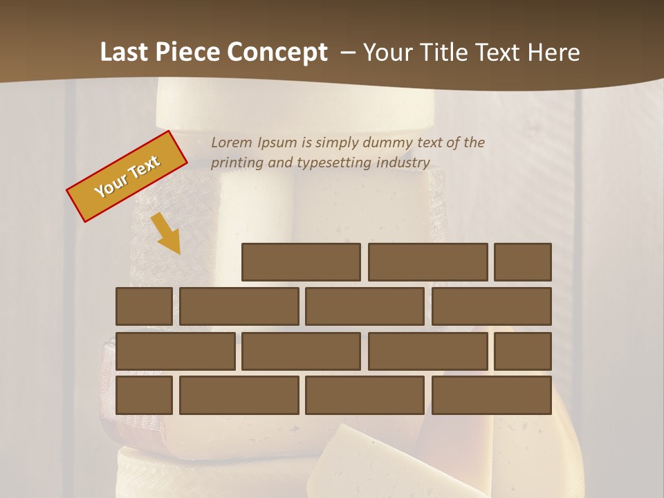 A Pile Of Cheese Powerpoint Presentation Template PowerPoint Template