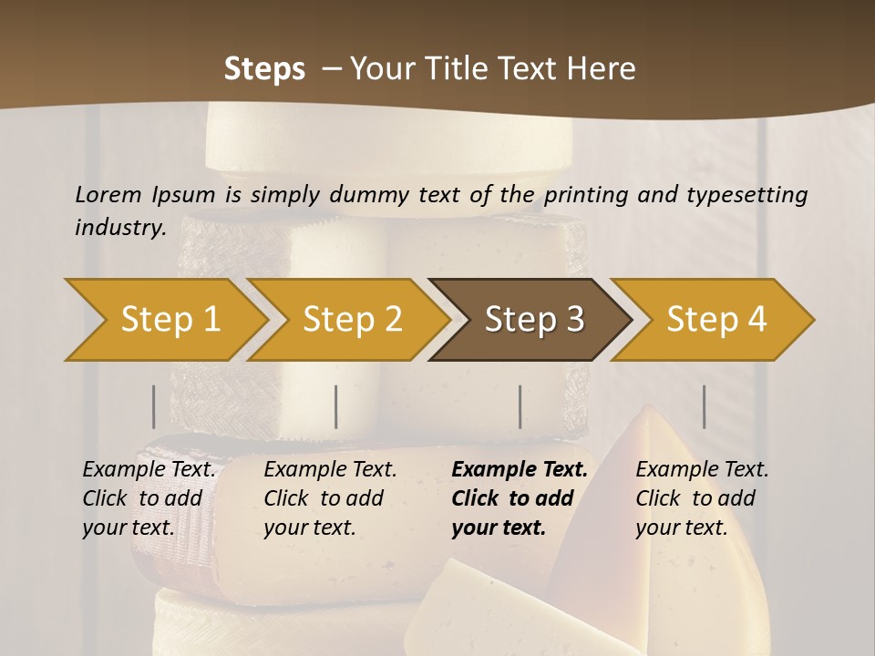 A Pile Of Cheese Powerpoint Presentation Template PowerPoint Template