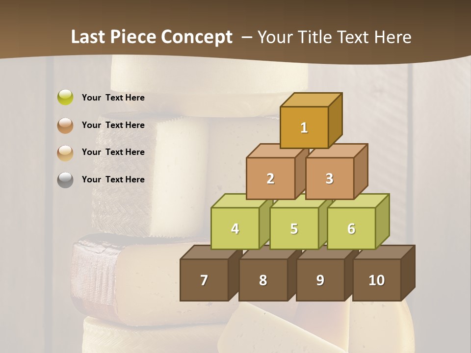 A Pile Of Cheese Powerpoint Presentation Template PowerPoint Template