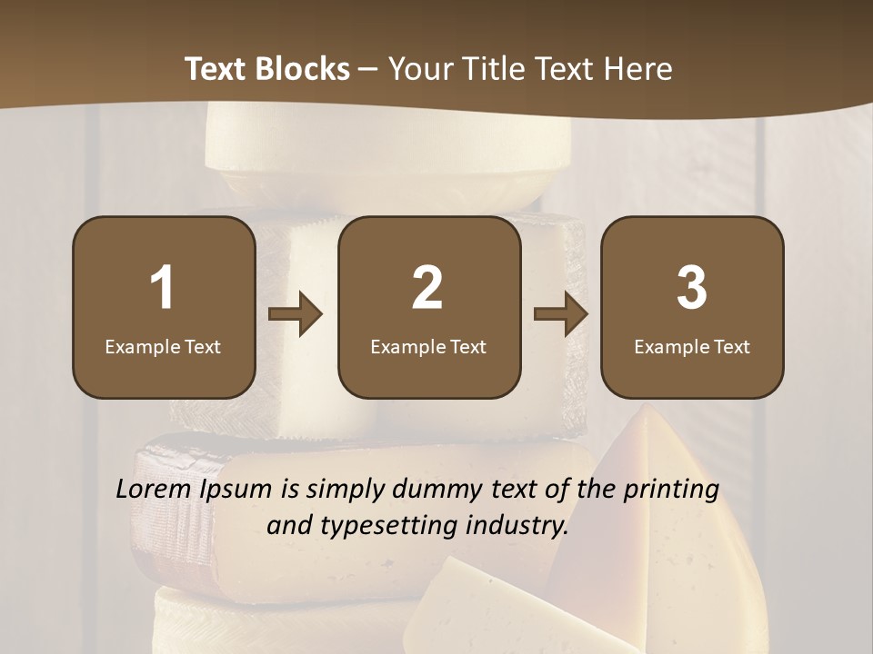 A Pile Of Cheese Powerpoint Presentation Template PowerPoint Template