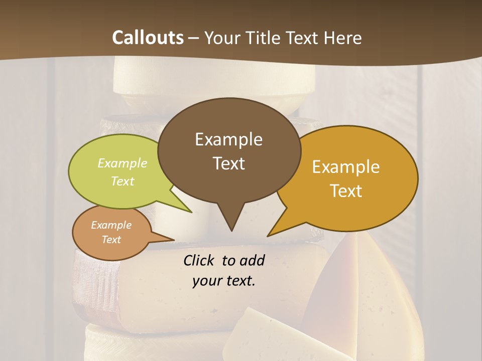 A Pile Of Cheese Powerpoint Presentation Template PowerPoint Template